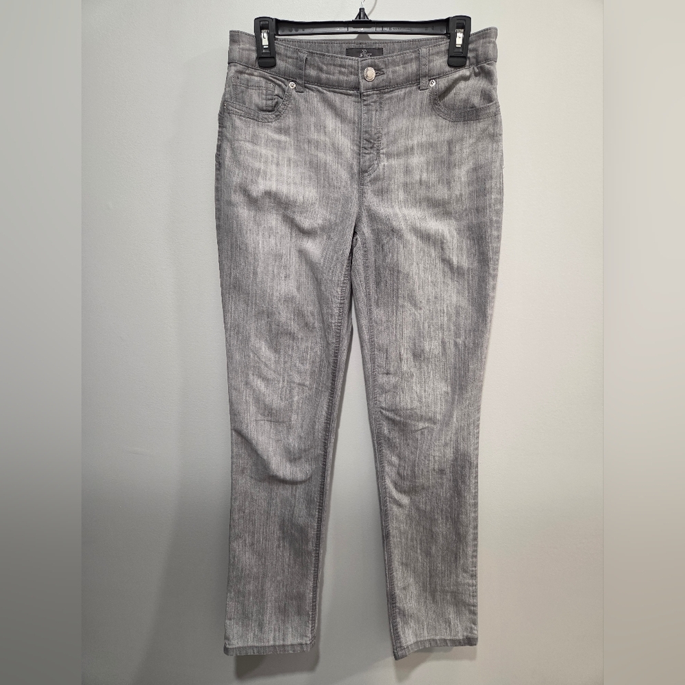 Chico's Gray Straight Leg Jeans